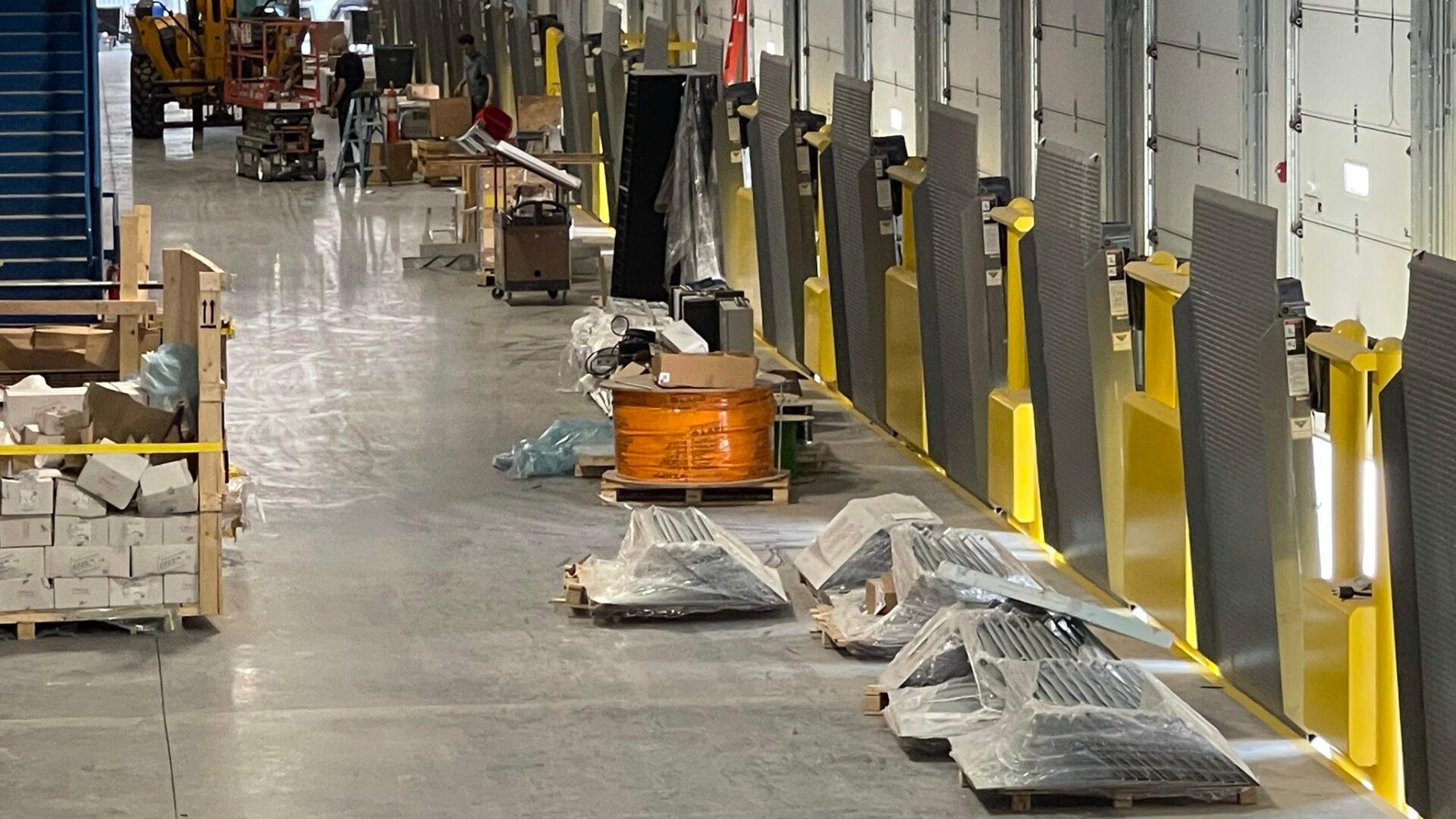 Industrial door installation